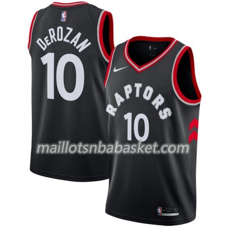 Maillot Homme Toronto Raptors DeMar DeRozan 10 Nike 2017-18 Noir Swingman
